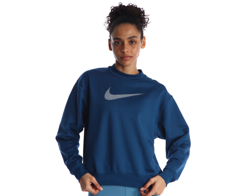 NIKE THERMA-FIT ALL TIME WMNS GRAPHIC CREW-NECK