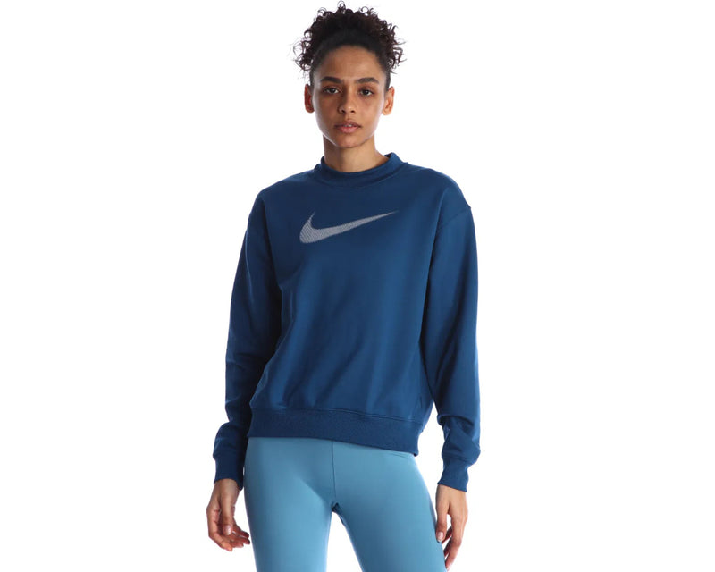 NIKE THERMA-FIT ALL TIME WMNS GRAPHIC CREW-NECK